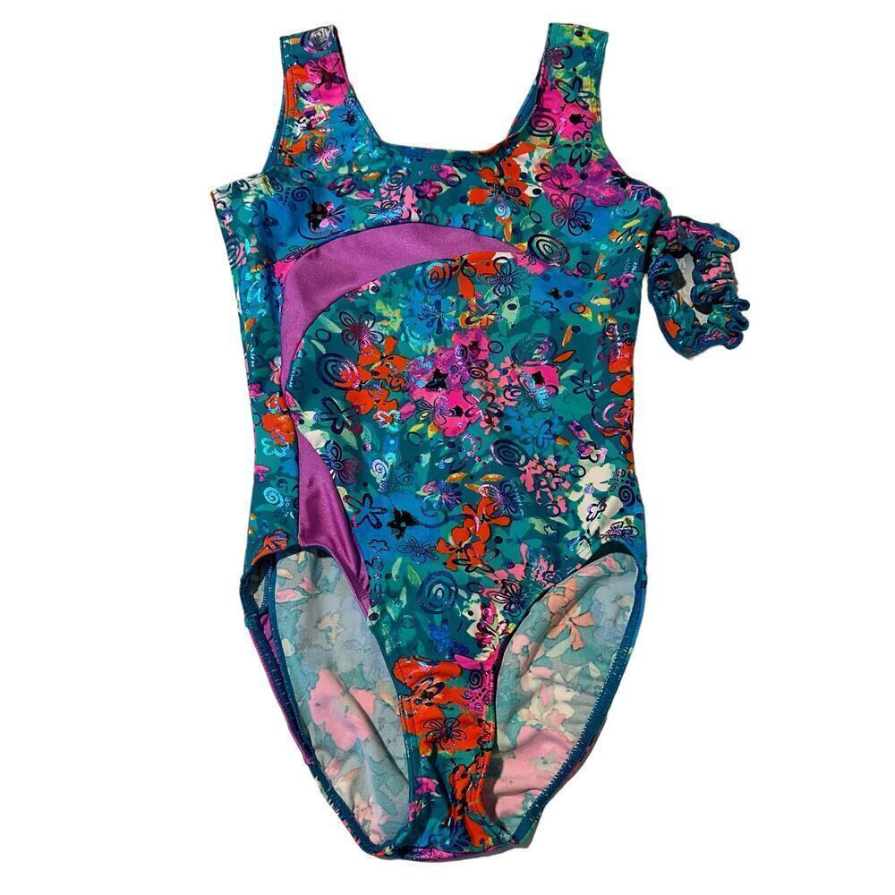 NWT Mondor Secret Garden Sleeveless Leotard Woman's Small